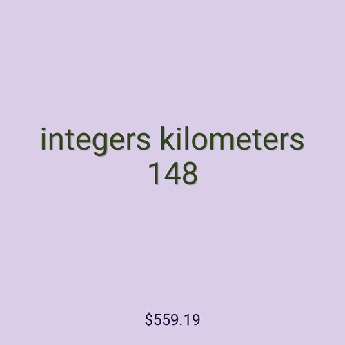 integers kilometers 148