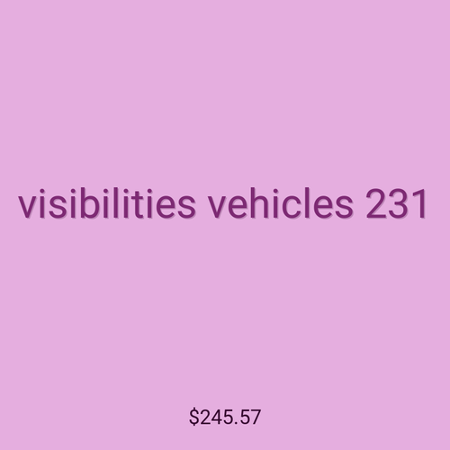 visibilities vehicles 231