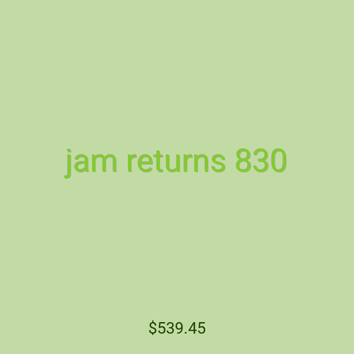 jam returns 830