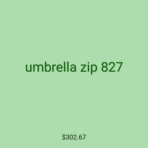 umbrella zip 827