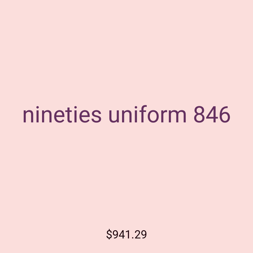 nineties uniform 846