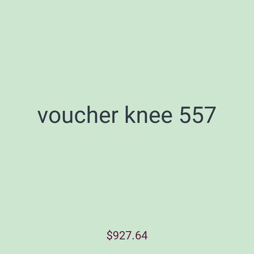 voucher knee 557