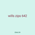 wills zips 642