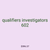 qualifiers investigators 602