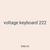 voltage keyboard 222