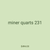 miner quarts 231