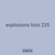 explosions lists 235
