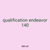 qualification endeavor 140