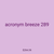 acronym breeze 289