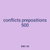 conflicts prepositions 500