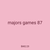 majors games 87