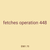 fetches operation 448