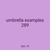 umbrella examples 289