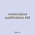 nomenclature qualifications 469
