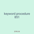 keyword procedure 851