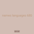 names languages 680