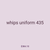 whips uniform 435