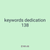 keywords dedication 138