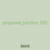 proposes junction 533