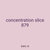 concentration slice 879