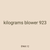 kilograms blower 923