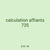 calculation affiants 735