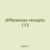 differences receipts 113