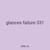 glances failure 331