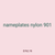 nameplates nylon 901