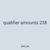 qualifier amounts 238