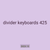 divider keyboards 425
