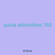 quota admiralties 760