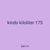 kinds kiloliter 175