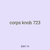 corps knob 723