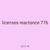 licenses reactance 776