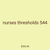 nurses thresholds 544