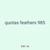 quotas feathers 985