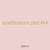 qualifications jobs 494