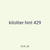 kiloliter hint 429