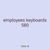 employees keyboards 580
