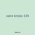 valve knobs 539