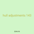 hull adjustments 143