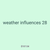 weather influences 28