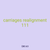 carriages realignment 111