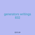 generators writings 832