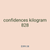 confidences kilogram 828