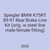 Spiegler BMW K75RT 89-91 Rear Brake Line Kit (orig. w steel line male-female fitting)