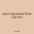 Apex Adjustable Riser Clip Ons