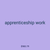 apprenticeship work