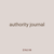 authority journal
